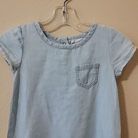 ARTISAN NY BLUE TO WHITE OMBRE T-SHIRT DRESS, SIZE 4T - Picture 2 of 7
